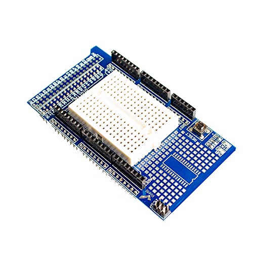 חתיכה אחת של מגה Protoshield V3.0 לוח הרחבה של אב -טיפוס אוניברסלי מיני אוניברסלי עבור Arduino Mega 2560 R3 DIY