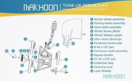 ערכת תיקון לבנייה מחדש של Makhoon החלפה למנקה בריכות אוטומטי של גלגל המזלות 280