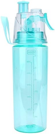 Plplaaoo 600 מל בקבוק מים מפלסטיק, 2 ב 1 ריסוס ראש בקבוק מים אנטי דליפה, 4 איחוד בקבוק מים ניידים לשני שימושים