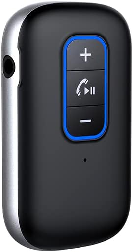 מקלט Aux Bluetooth Bluetooth לרכב, V5.2 מתאם AUX של Bluetooth לרכב, מקלט Bluetooth 3.5 ממ עבור