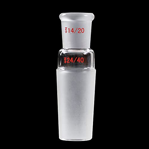 אדמס-בטא זכוכית הפחתת חיבור מתאם 14/20 חיצוני כדי 24/40 פנימי זכוכית משותף מעבדה זכוכית