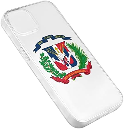 מעיל הנשק הרפובליקה הדומיניקנית דגל טלפון אטום הלם מארז מגן על מכסה נגד טביעות אצבעות תואם לאייפון 14
