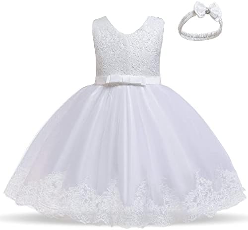 פעוטות פעוטות שרקמות שמלת נסיכה נערות בנות שמלת שושבינה לחתונה שמלת תחרות