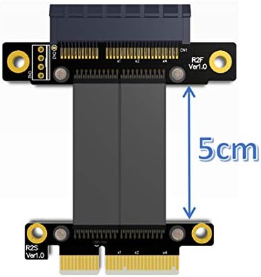ADT-LINK PCIE 3.0 X4 כבל הרחבה של זכר לנקבה R22SF PCI אקספרס GEN3 גרפיקה של לוח האם SSD RAID Extender Carder