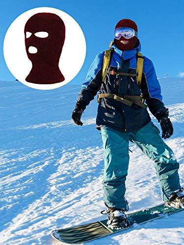 4 חתיכות חם מלא פנים כיסוי סקי מסכת חורף גרב לסרוג מלא פנים מסכת עבור גברים נשים חיצוני ספורט