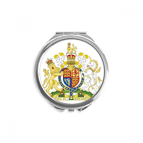 בריטניה אירופה לאומי סמל יד קומפקטי מראה עגול נייד כיס זכוכית