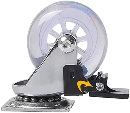 Nianxinn 4 Pack 360 מעלות גלגלי גלגלים מסתובבים גלגלים כבדים ללא גלגלי רעש לארונות ריהוט גלגלים