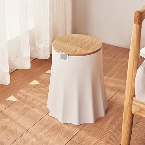 Allmro זבל קטן יכול בית מגורים בית מגורים אנטי-בעיטה פח חדר שינה למטבח עם פח אשפה מכסה
