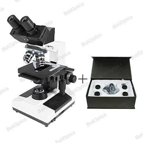 בוליופטיקה 40-1600 לד שלב ניגודיות מתחם מיקרוסקופ משקפת ביולוגית, תוכנית מטרות אכרומטיות, טלסקופ