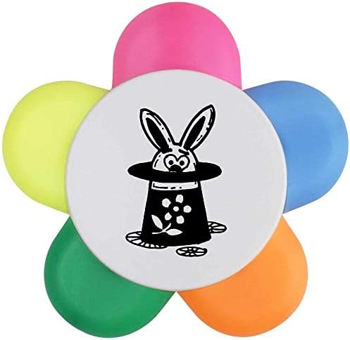 Azeeda 'Rabbit in Magic Hat' צורת פרחים עט מדגיש