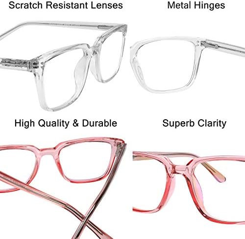 יוגו ראייה 2 חבילות משקפי קריאה דו -פוקליים קוראים לגברים נשים נגד סנוור משקפיים קלים