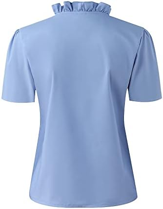 חולצות שרוול קצרות של נשים חולצות קיץ צמרות קז'ואל יורדות למעלה 2023 טיז גרפי חמוד אופנתי חולצות טוניקה