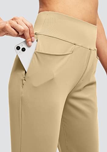 מכנסי גולף לנשים SOOTHFEEL עם 5 כיסים מכנסי טרנינג מותניים בעלי מותניים מנסים נסיעות אתלטיות מכנסי