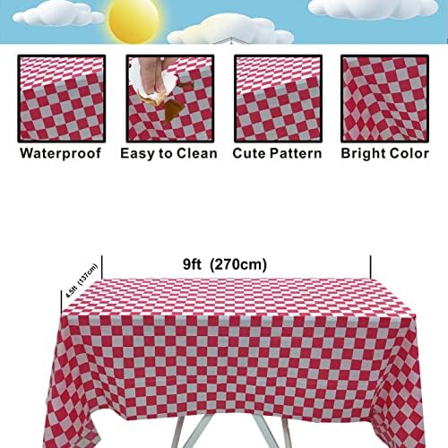קריקטורה חיות משק רקע מפת שולחן סט אדום אסם ילדים מסיבת יום הולדת קישוט עוגת שולחן באנר צילום אבזרי 2 יחידות