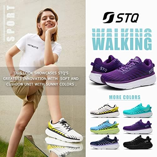 נשים של מרופד הליכה נעלי שרוכים טניס סניקרס עם קשת תמיכה קל משקל החלקה