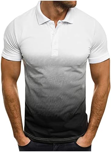 WENKOMG1 שרוול קצר דש הנלי חולצות לגברים כפתור חולצת טריקו ספורט כפתור סווטשירט סווטשירט קז'ז'יר