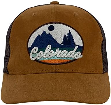 כתרים מקומיים קולורדו פו זמש רטרו צפיות נהג משאית מתכוונן סנאפבק כובע טאן