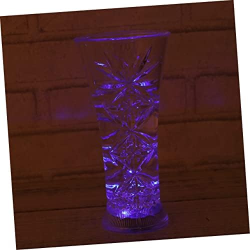 Bestoyard Para Mesa de Light Up Cups Acrylic כוס אקרילית כוס זוהר צלול מסיבת כוס זוהר כוס חג