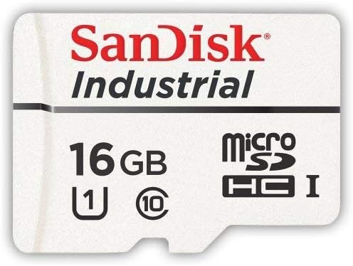 Sandisk Industrial 16GB מיקרו SD כרטיס זיכרון Class 10 UHS-I MicroSDHC במקרים בצרור עם הכל מלבד
