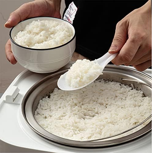 אקוק 2 יחידות אורז כפית לבן שקוף פלסטיק אורז כפית עבה ארוחת כפית מחבת טפלון יעיל גמיש ביתי מטבח צרכי
