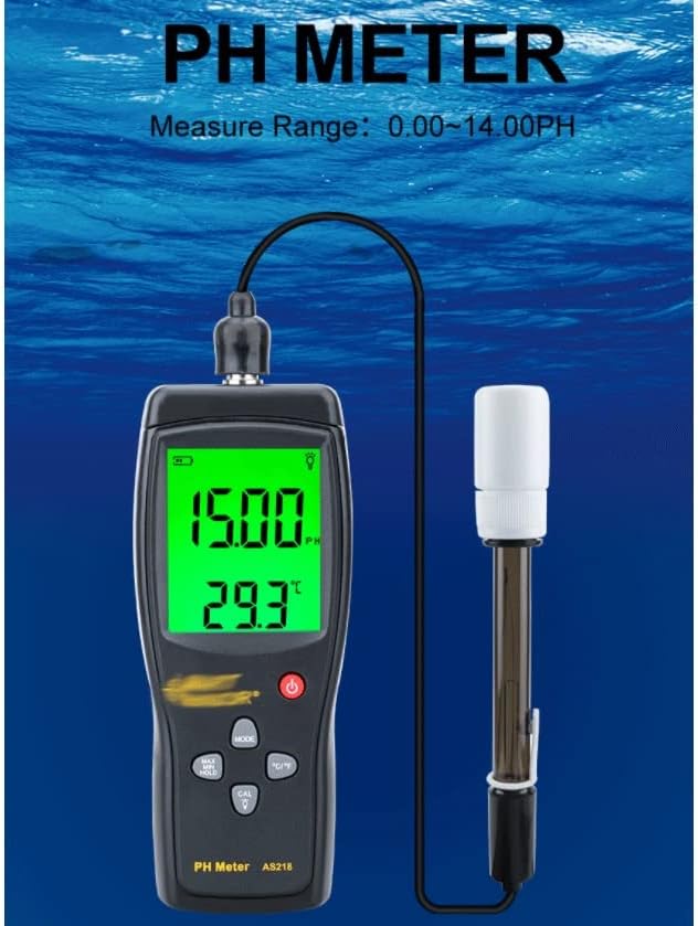 Quanjj Digital PH מד pH PH Tester Sensor Smart Entrice 0.00 ~ 14.00 קמש לחות מדידת מכשיר pH חומציות