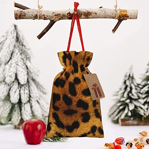 שרוכי חג המולד מתנת שקיות בעלי החיים-נמר-עור-ברדלס מציג גלישת שקיות חג המולד מתנת גלישת שקי שקיות