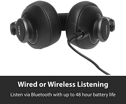 AKG PRO AUDIO K371BTB Bluetooth-ER-EAR, אוזניות סטודיו סגורות, מתקפלות, & Pro Audio Lyra Ultra-HD, ארבע כמוסות,