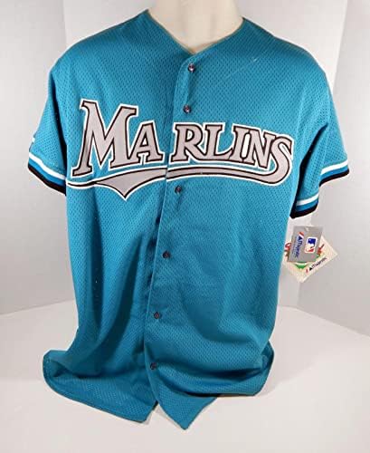 1994-02 פלורידה מרלינס משחק ריק הונחה כחול ג'רזי BP ST 2XL DP07490 - משחק משומש גופיות MLB