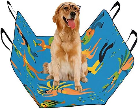 כיסוי מושב כלב מותאם אישית בסגנון אתני עיצוב רטרו פרחוני הדפסת רכב מושב מכסה לכלבים עמיד למים החלקה עמיד