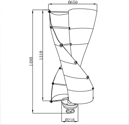 קזנודס 8000 וואט טורבינת רוח אנכית גנרטור כוח רוח 3 פאזי אנכי עם 2 להבים לשימוש ביתי ציר אנכי כוח רוח ללא
