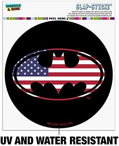 גרפיקה ועוד באטמן ארהב ארהב אמריקאית לוגו מגן דגל רכב רכב רכב חלון מנעולת מעגל מדבקת פגוש
