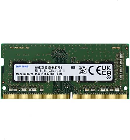 Samsung 8GB DDR4 3200MHz PC4-25600 SODIMM 1RX8 CL22 1.2V מחשב נייד מחשב נייד מודול זיכרון RAM שדרוג M471A1K43EB1-CWE