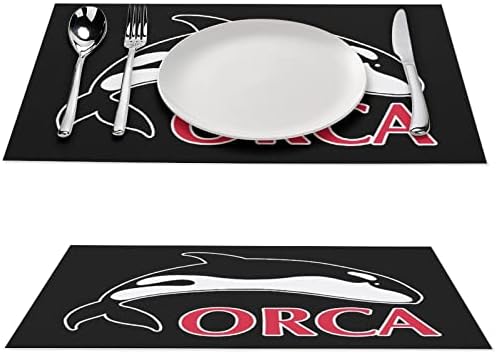 מחצלות שולחן של ORCA PVC רחיצות שולחן כרית שולחן שולחן לשולחן אוכל לשולחן אוכל