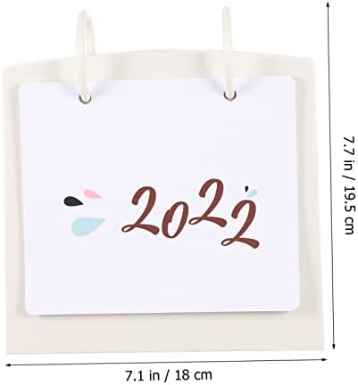 TOFFICU 1PC 2022 לוח השנה לוח השולחן העומד לוח שולחן מקרר שולחן שולחן קלנדאר שנה של לוח השנה של לוח השנה