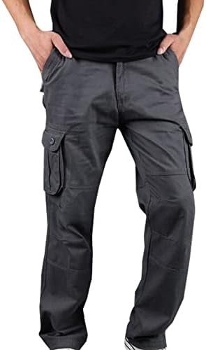 גברים של טקטי מכנסיים, גברים מים עמיד ריפסטופ מטען מכנסיים קל משקל טיולים לעבוד מכנסיים כיס חיצוני הלבשה מכנסיים