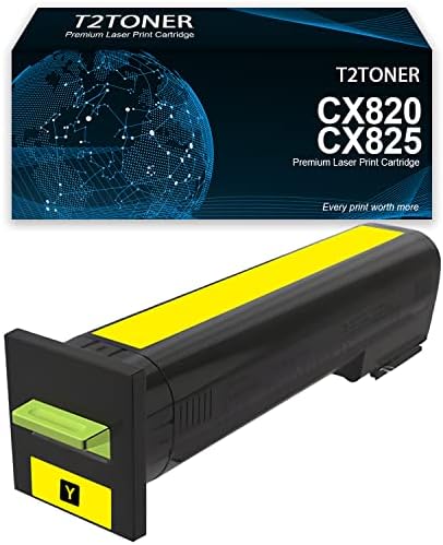 T2Toner מיוצר מחדש CX820 CX825 מחסניות טונר החלפת לקסמרק CX820DTFE CX825DTFE CX860DTE CS820DTE CS820 CX820