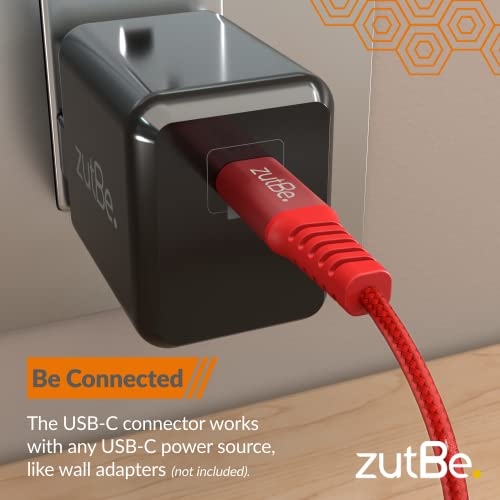 Zutbe Shield 2 USB-C לכבל ברק קלוע עם Kevlar, לאייפון 14 13 12 11 Pro/Pro Max X iPad AirPods iPod תומך במשלוח