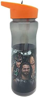 בקבוק שתייה של WWE, פוליפרופילן פלסטיק רב -צבעוני 600 מל