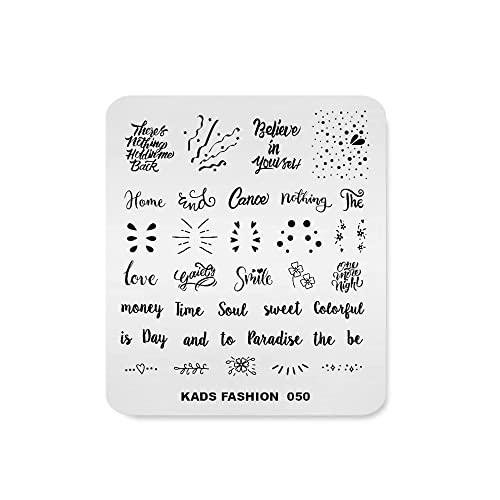KADS דפוס חדש סדרת אופנה להטבעה צלחת חותמת תבנית חותמת
