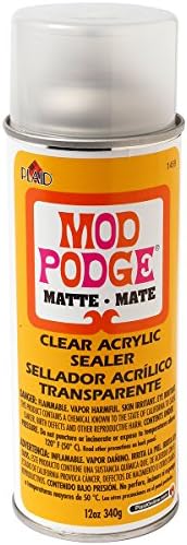 Mod Podge - 1469 איטום אקרילי ברור, 12 אונקיה, מט ומדיח כלים בטוח אוטם בסיס מים, דבק וגימור,