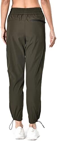 מכנסי טיול מטען לנשים WLCOVRNY מכנסיים קלים משקל קלים מכנסיים יבש יבש מכנסי אימון אתלטי מכנסיים עם כיסי