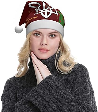 סמלים לאומיים של אוקראינה מצחיק מבוגרים קטיפה סנטה כובע חג המולד כובע לנשים & מגבר; גברים חג המולד חג כובע