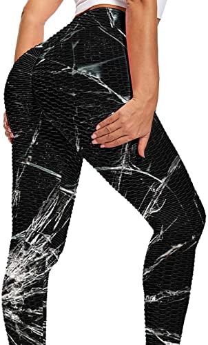 עניבה לצבוע הדפסת חותלות לנשים בועת ירך הרמת תרגיל בטן בקרת צועד כושר ריצה גבוהה מותן יוגה מכנסיים