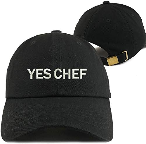 רקום אבא כובע מצחיק טקסט קלאסי פולו סגנון שחור בייסבול כובע כן שף