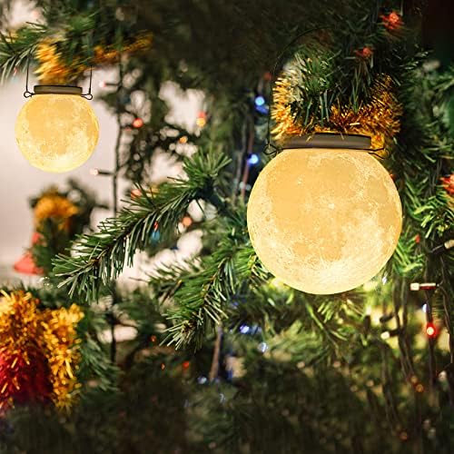 4.7 סנטימטרים שמש ירח מנורת גן דקור עמיד למים חיצוני פנסי עם הוביל גן שמש אורות פטיו תליית אורות חג המולד קישוטי