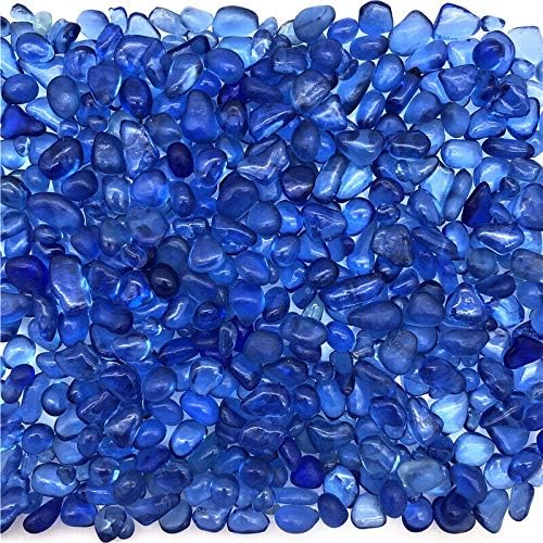 306 50 גרם 7-10 ממ כחול חצץ צבעוני זיגוג קריסטל בודהה אקווריום אבנים דקור אבנים ומינרלים קריסטל
