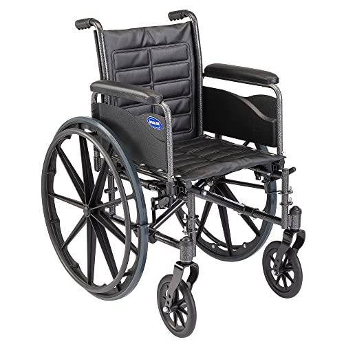 מעקב אחר 2 כיסא גלגלים למבוגרים / קיפול סטנדרטי / מושב 20 אינץ ' / זרועות מלאות