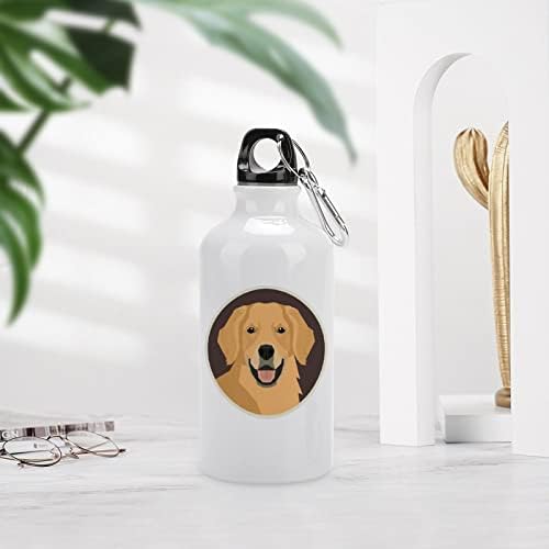 כלב הזהב Retriever בקבוק מים ספורט אלומיניום פה בקבוק קנטינה ספל נסיעות עם מכסה וו מתכת