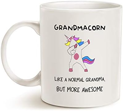 מאואג מצחיק חד קרן מגניב סבתא קפה ספל חג המולד מתנות, סבתא סבתא כמו סבתא רגילה אבל כוסות מדהים