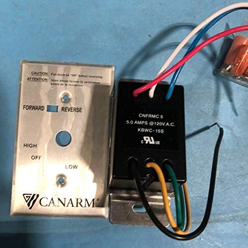 בקרת מהירות של Canarm לשימוש עם מאווררי תקרה תעשייתיים של Canarm, דגם CNFRMC5